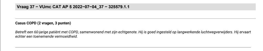 Waarom geef je bij deze man alleen prednisolon (B?). In welk geval zou je ook AB moeten geven?