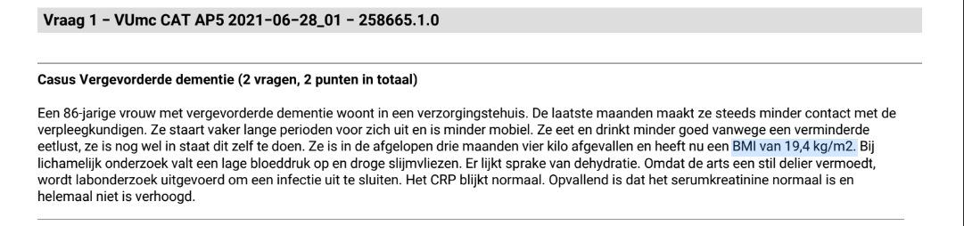 Hoe hangt serumkreatinine af van het gewicht van een pt? Op welke manier kan dit falsnegatieve/falspositieve uitslagen geven voor eGFR en nierfalen?