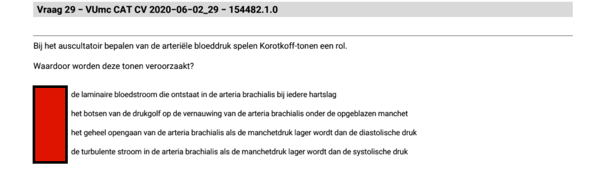 Hoe wordt de bloeddruk auscultatoir (op gehoor) bepaald?