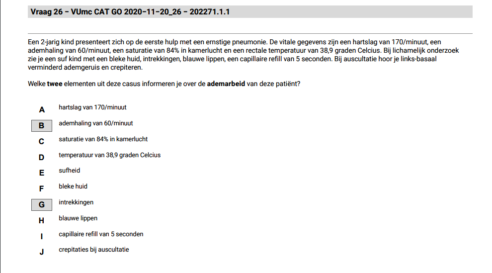 Wat de begrippen 'Ademarbeid' en 'Adem effectiviteit' in?