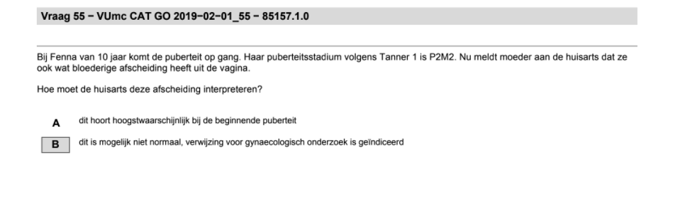 Waarop kan deze bloederige afscheiding duiden?
