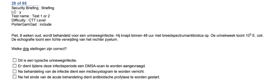 Wanneer gebruik je een DMSA-scan en wanneer een Mictiecystogram?
